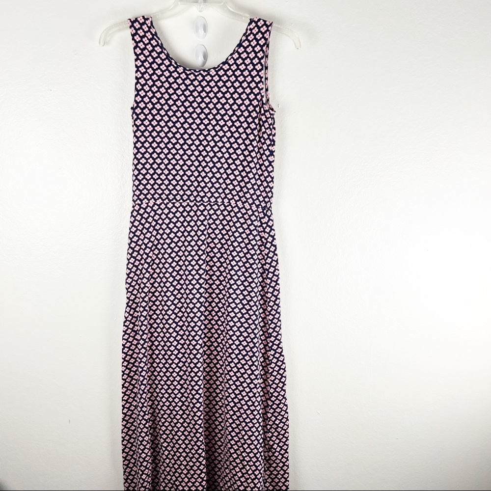 TALBOTS Floral Sleeveless V-Neck Cinched Waist Maxi Dress Small Casual Spring - Picture 2 of 7